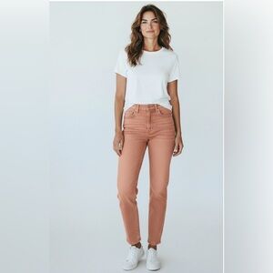 Sandro Droit Salmon Color Straight Leg Jean